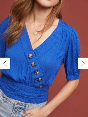 Anthropologie Maeve Madelyn Wrap Top